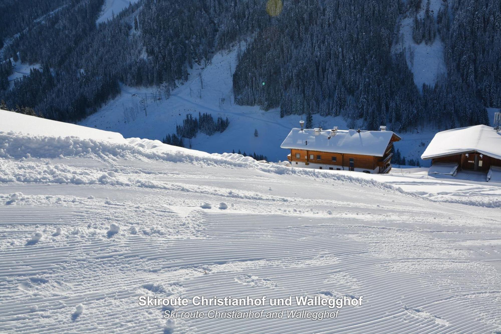 Ski In-Ski Out - Gaestehaeuser Saalbach-Hinterglemm - Wallegghof Christianhof Экстерьер фото